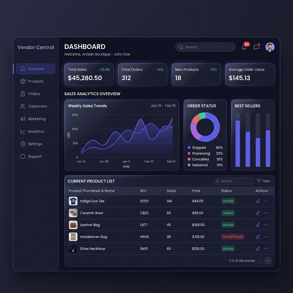 VendorBay Dashboard